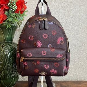 Coach Mini Charlie backpack Primrose floral print F22234